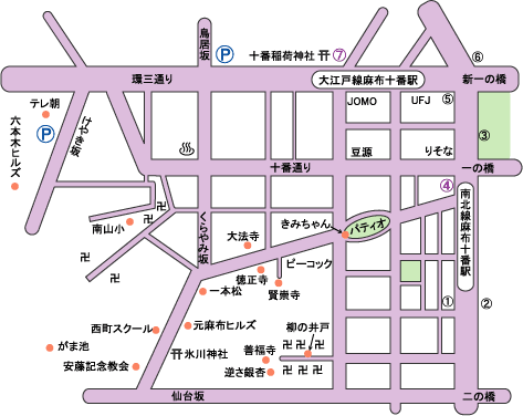 安藤記念教会−地図